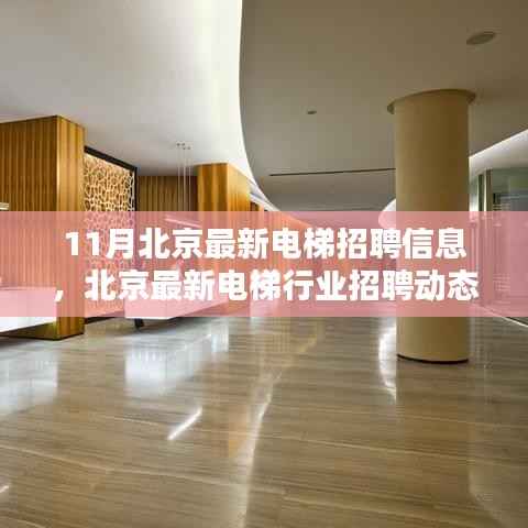 北京电梯行业招聘动态更新,11月电梯职位求职福音!