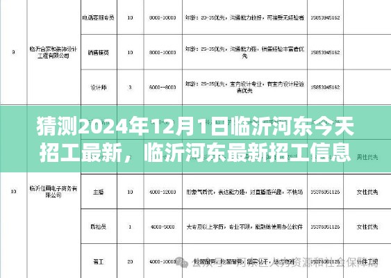 2024年临沂河东最新招工预测与求职指南,初学者到进阶用户的全方位指导