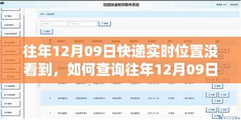 往年12月9日快递实时位置查询指南，如何追溯快递轨迹的详细步骤？