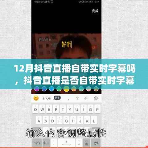 抖音直播实时字幕功能解析,深度分析与个人观点