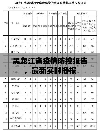 黑龙江省疫情防控最新实时播报情况