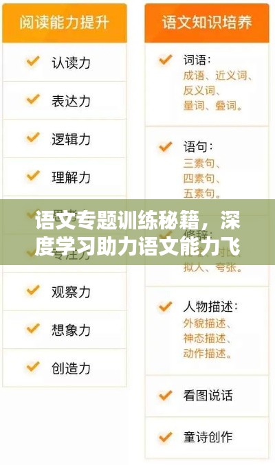 语文专题训练秘籍,深度学习助力语文能力飞跃提升