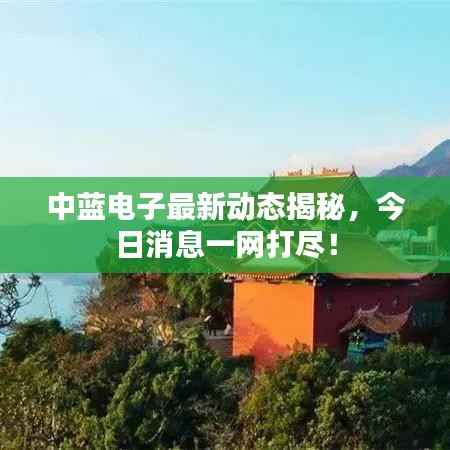 中蓝电子最新动态揭秘，今日消息一网打尽！
