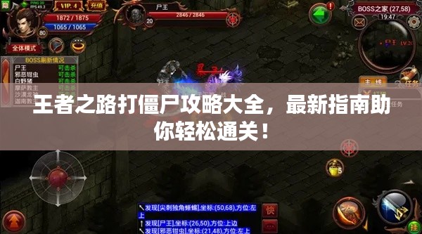 王者之路打僵尸攻略大全,最新指南助你轻松通关!